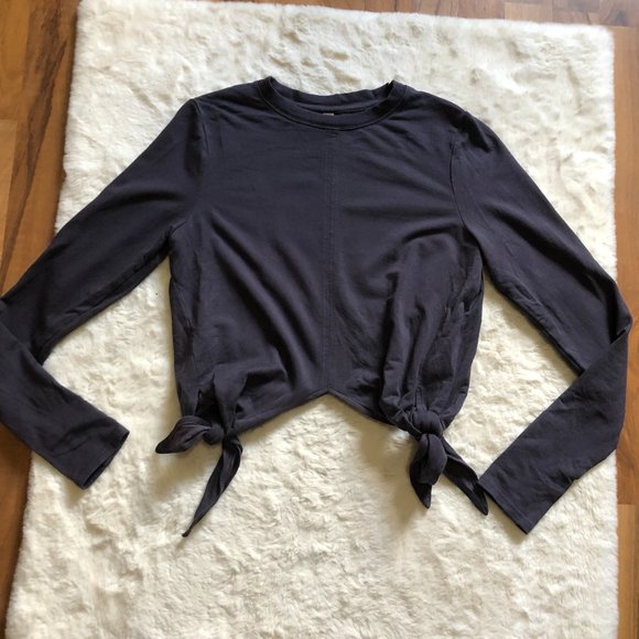 Athleta Samsara Side Tie Pull Over Sweatshirt Size Small - Picture 4 of 10